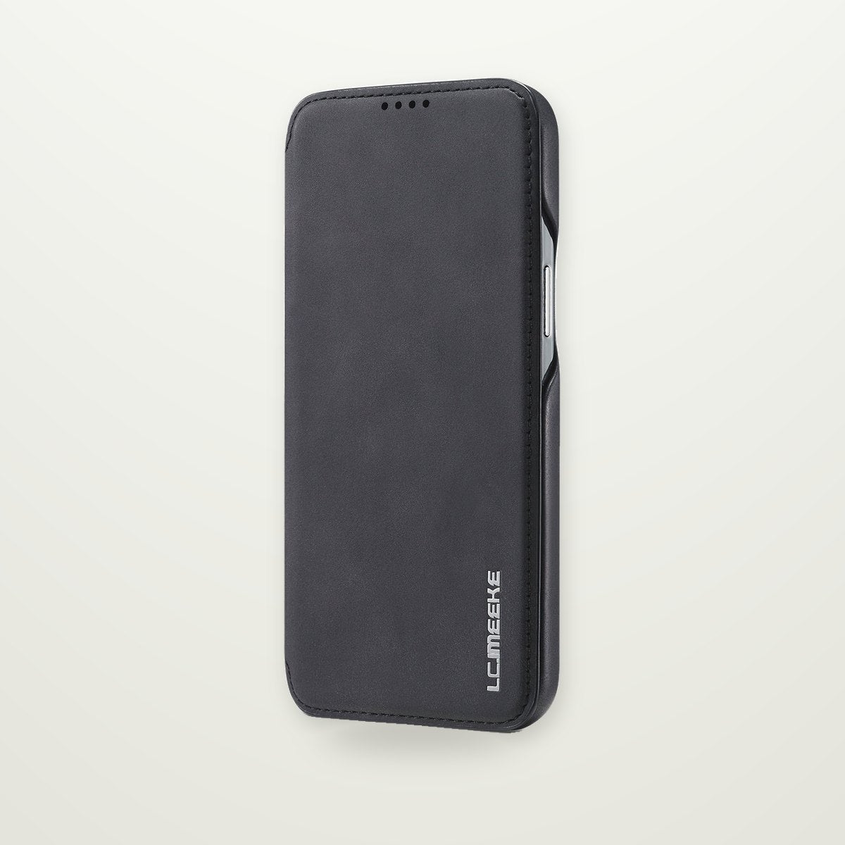 Minimalist Leather-Look Flip Case for iPhone 13–17