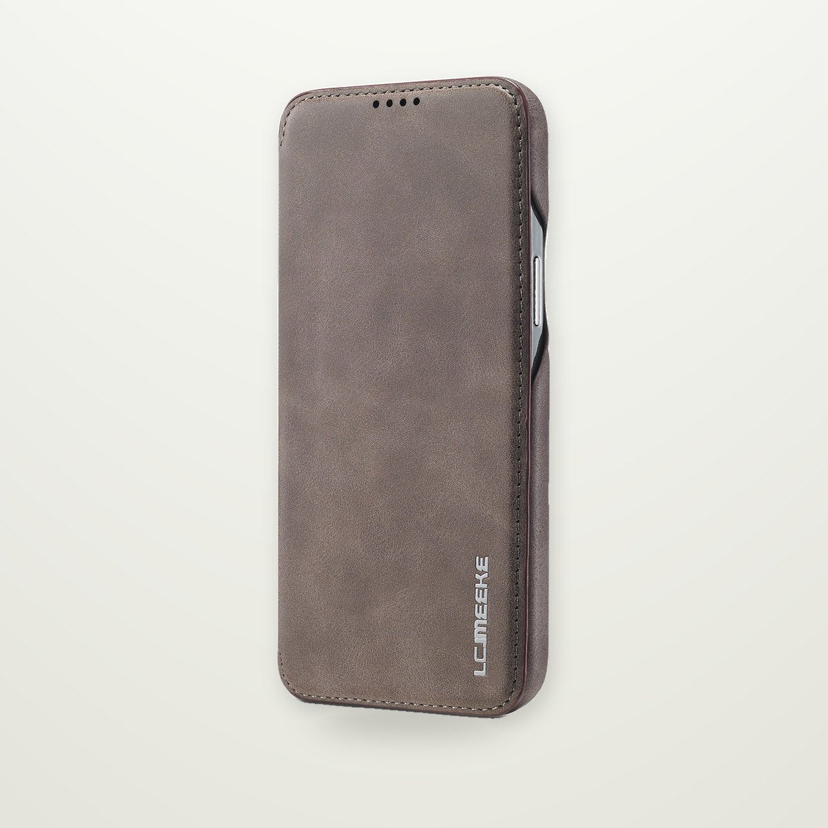 Minimalist Leather-Look Flip Case for iPhone 13–17