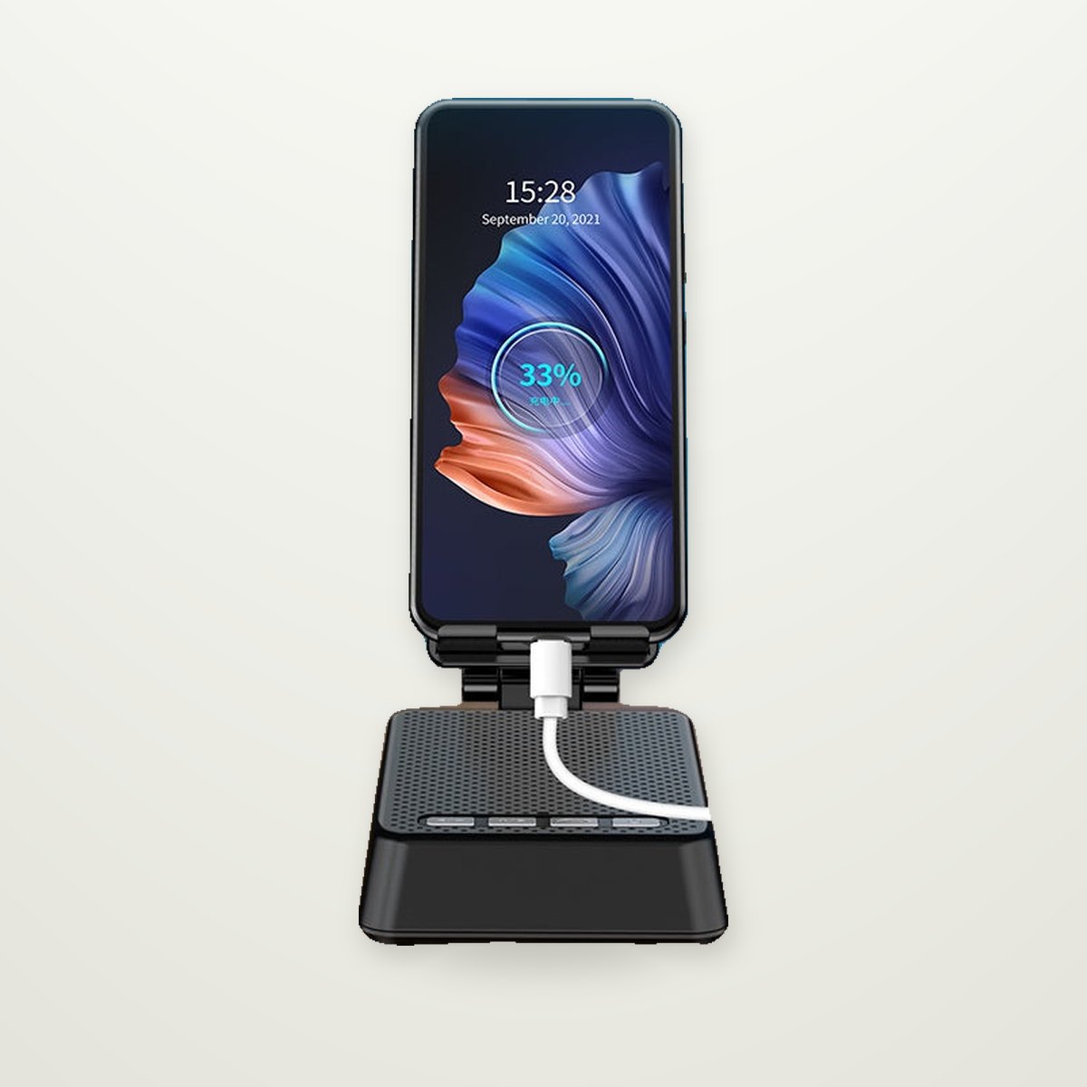 Phone Stand with Bluetooth Speaker & Mic