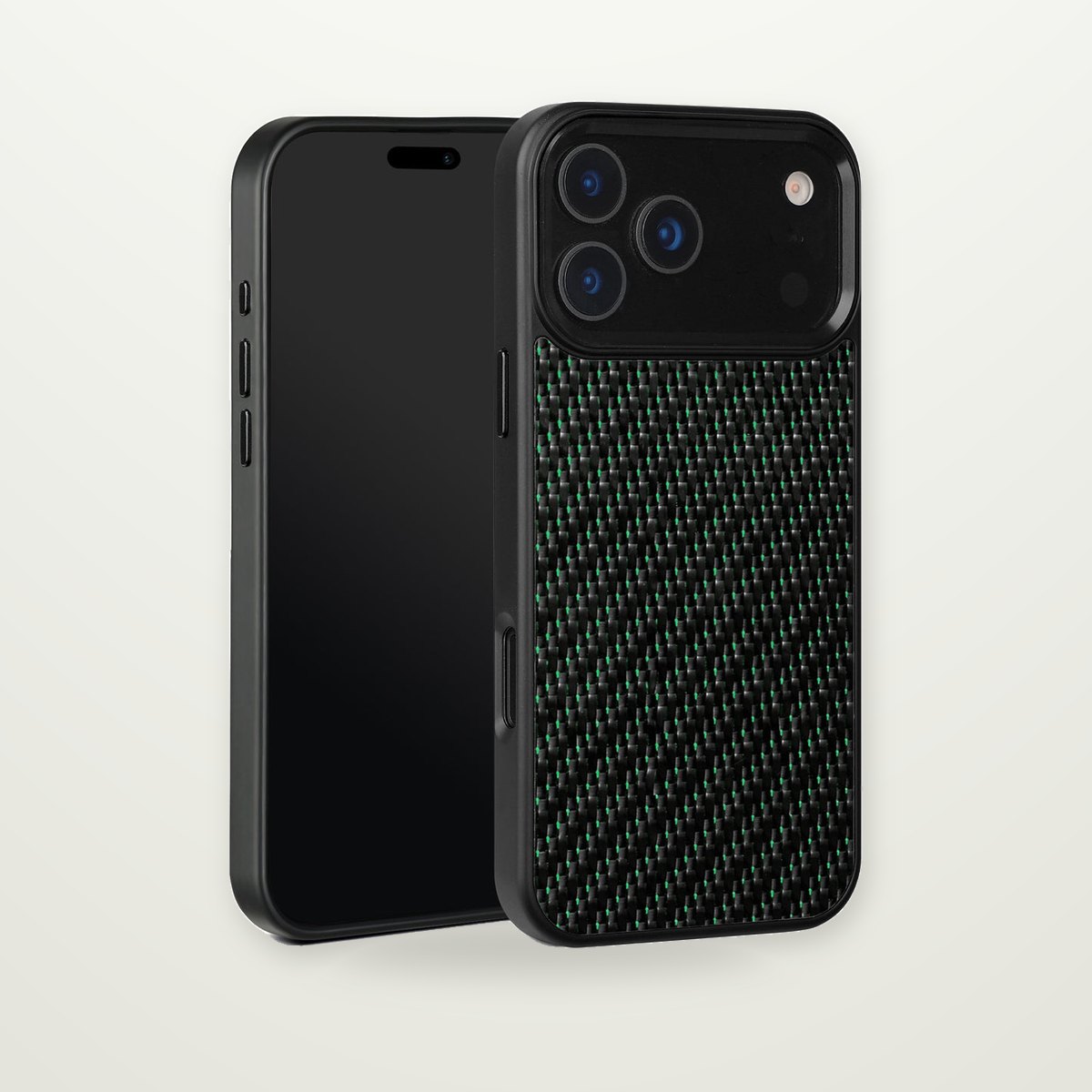 Metal-Frame Carbon Fiber Magnetic Case for iPhone 16–17