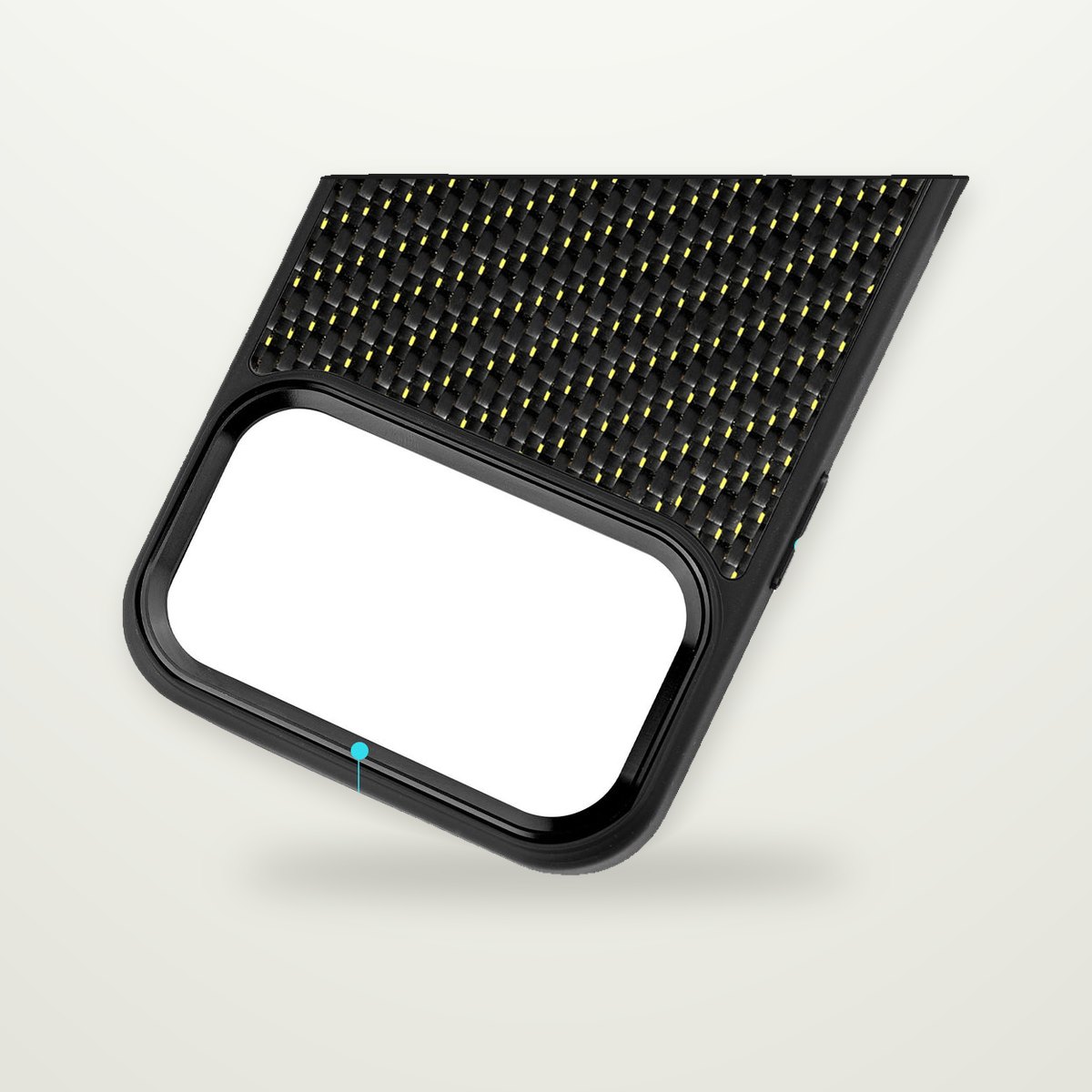 Metal-Frame Carbon Fiber Magnetic Case for iPhone 16–17