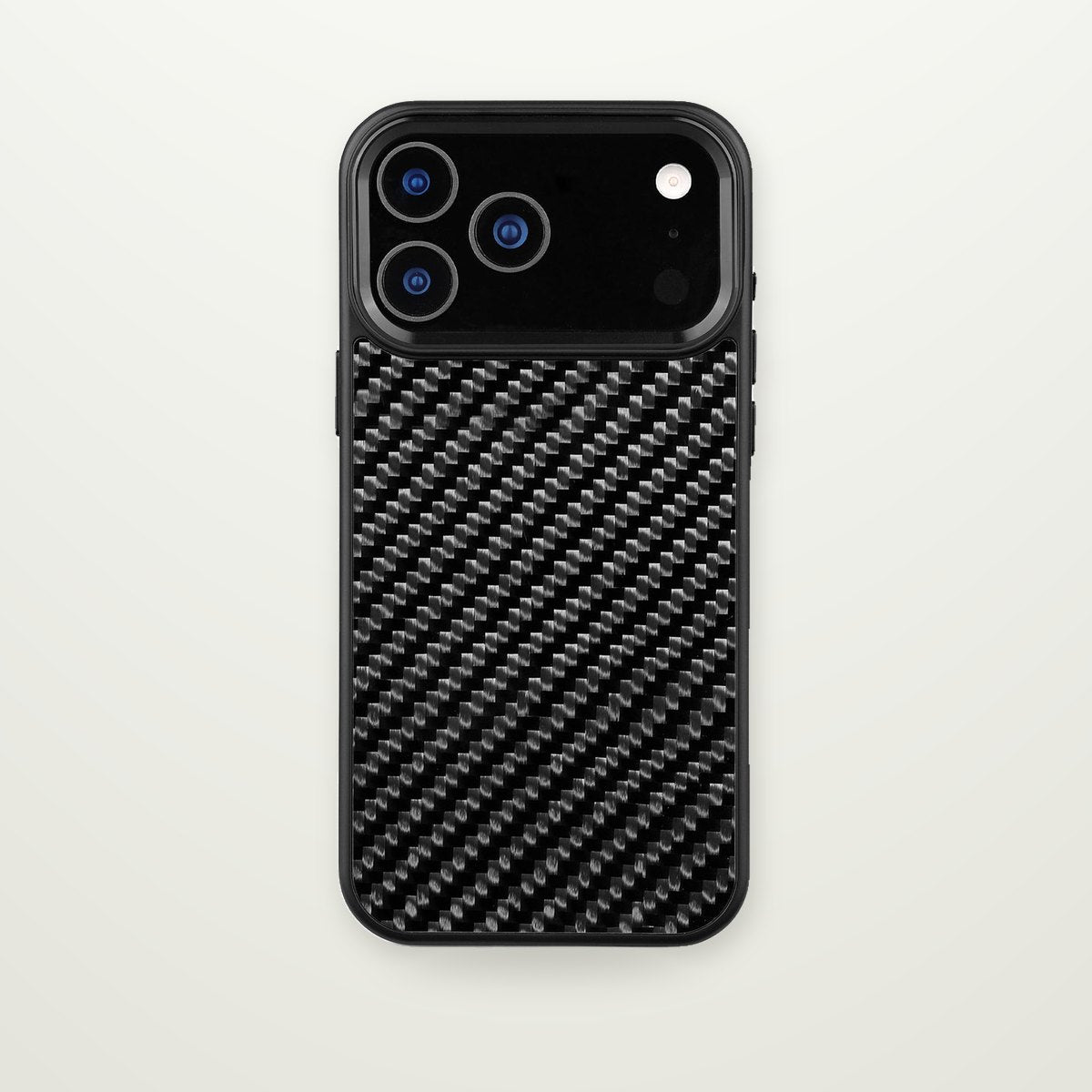 Metal-Frame Carbon Fiber Magnetic Case for iPhone 16–17