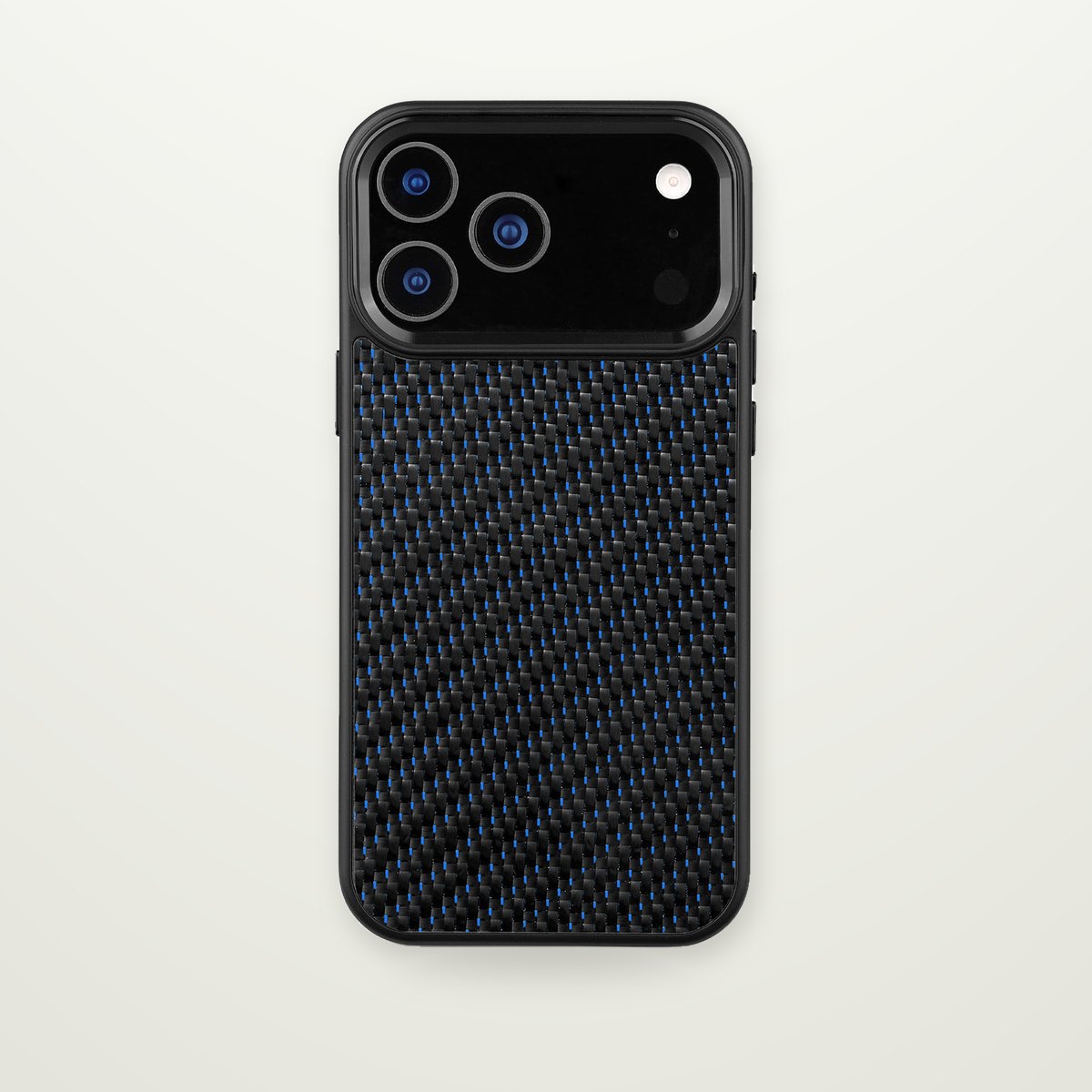 Metal-Frame Carbon Fiber Magnetic Case for iPhone 16–17