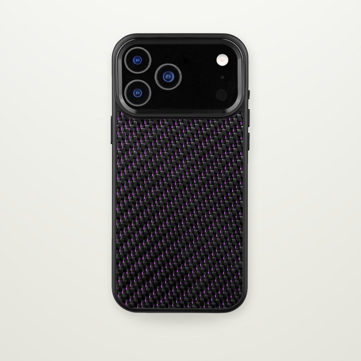 Metal-Frame Carbon Fiber Magnetic Case for iPhone 16–17