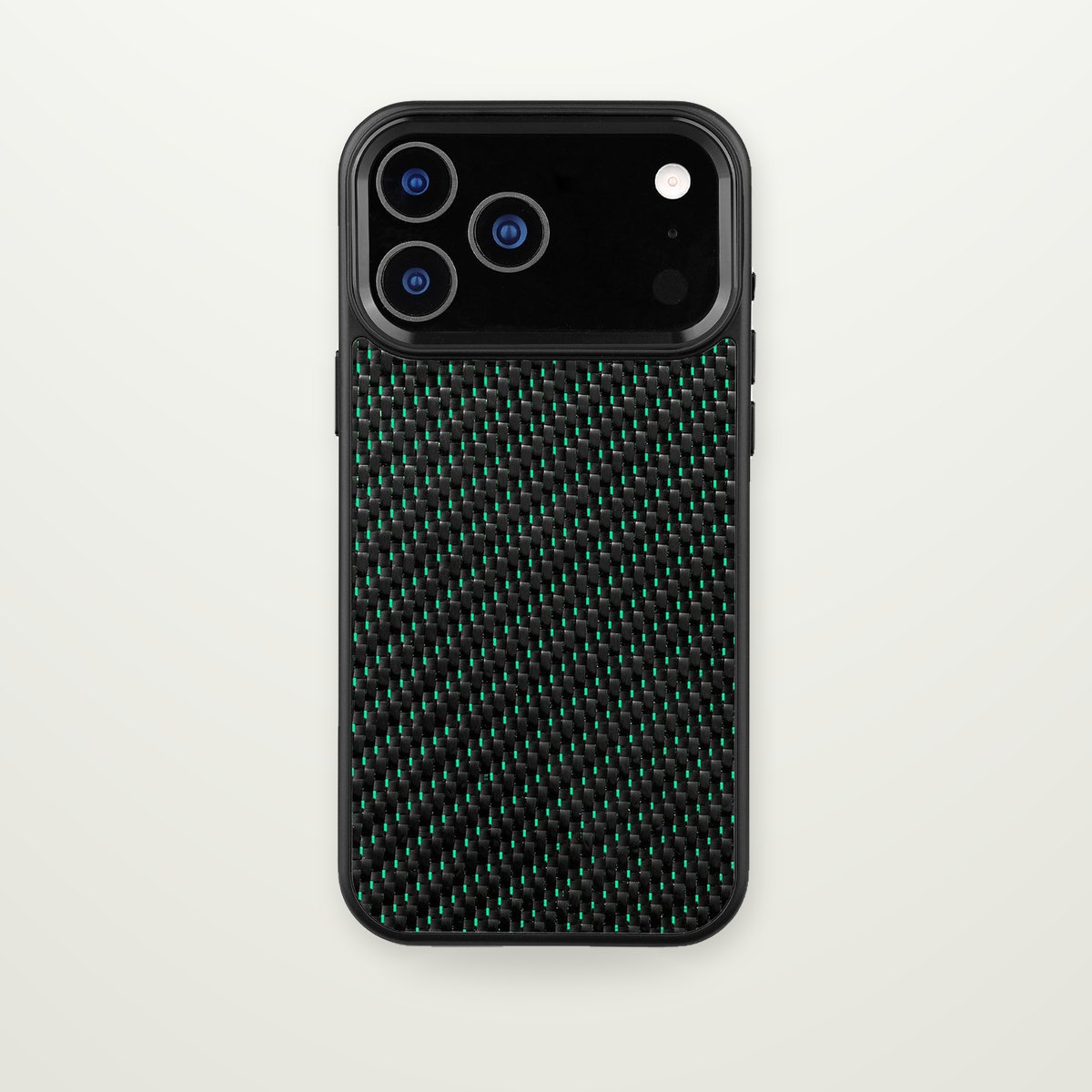 Metal-Frame Carbon Fiber Magnetic Case for iPhone 16–17