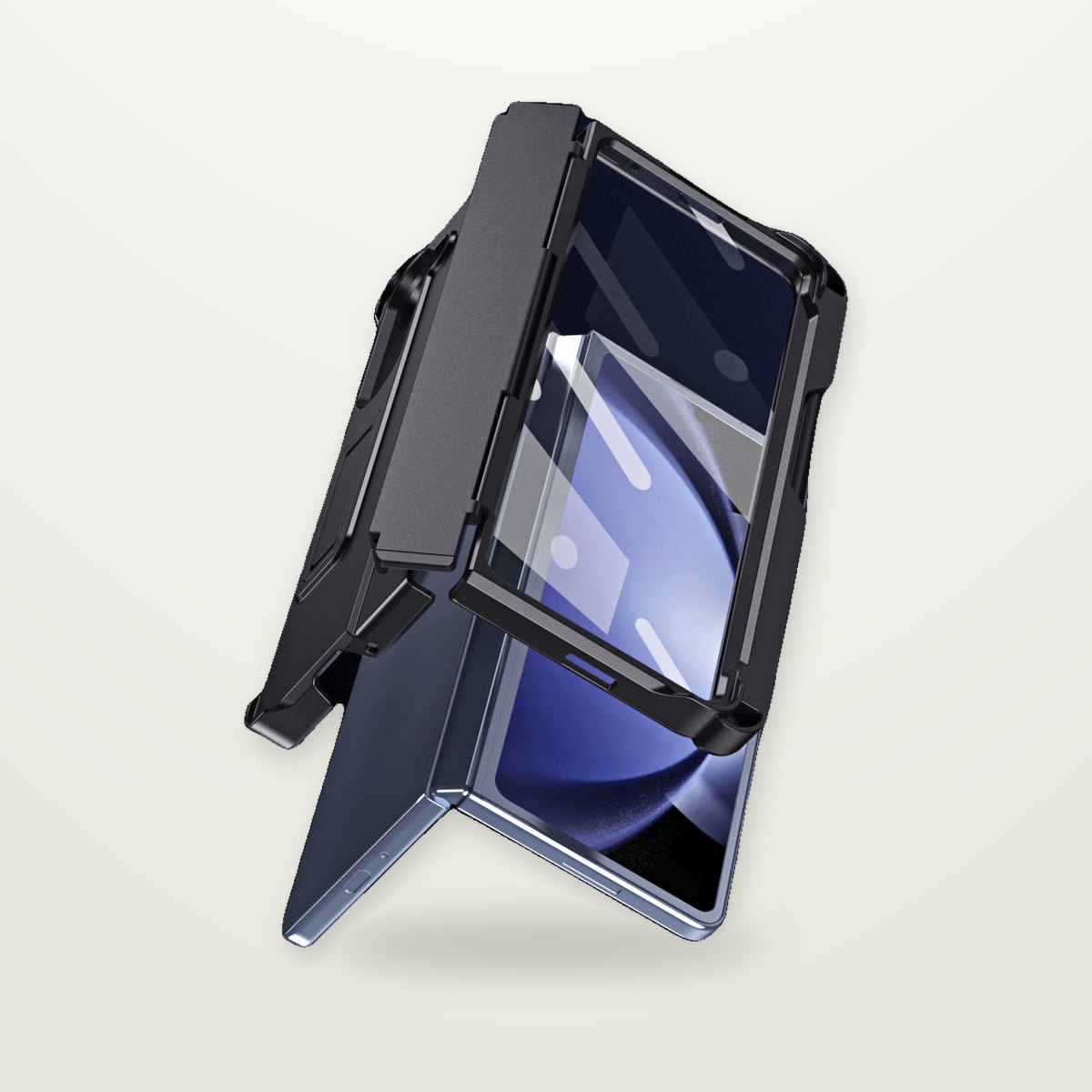 Hinged Case with S Pen Slot & Kickstand for Galaxy Z Fold3–7
