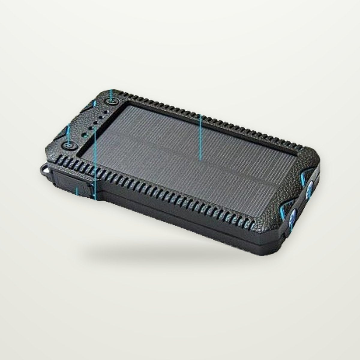 15,000mAh Rugged Solar Power Bank with Flashlight