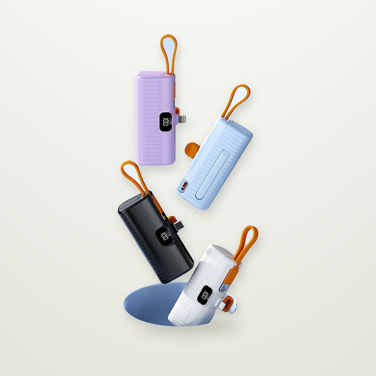 Plug-In Capsule Power Bank, USB-C or Lightning
