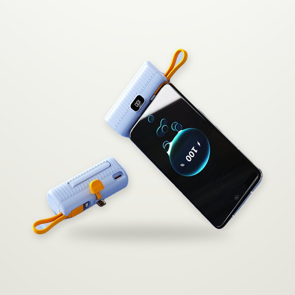 Plug-In Capsule Power Bank, USB-C or Lightning