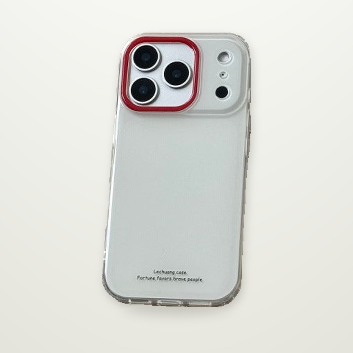 Red Lens-Ring Case with Dachshund Stand for iPhone 13–17