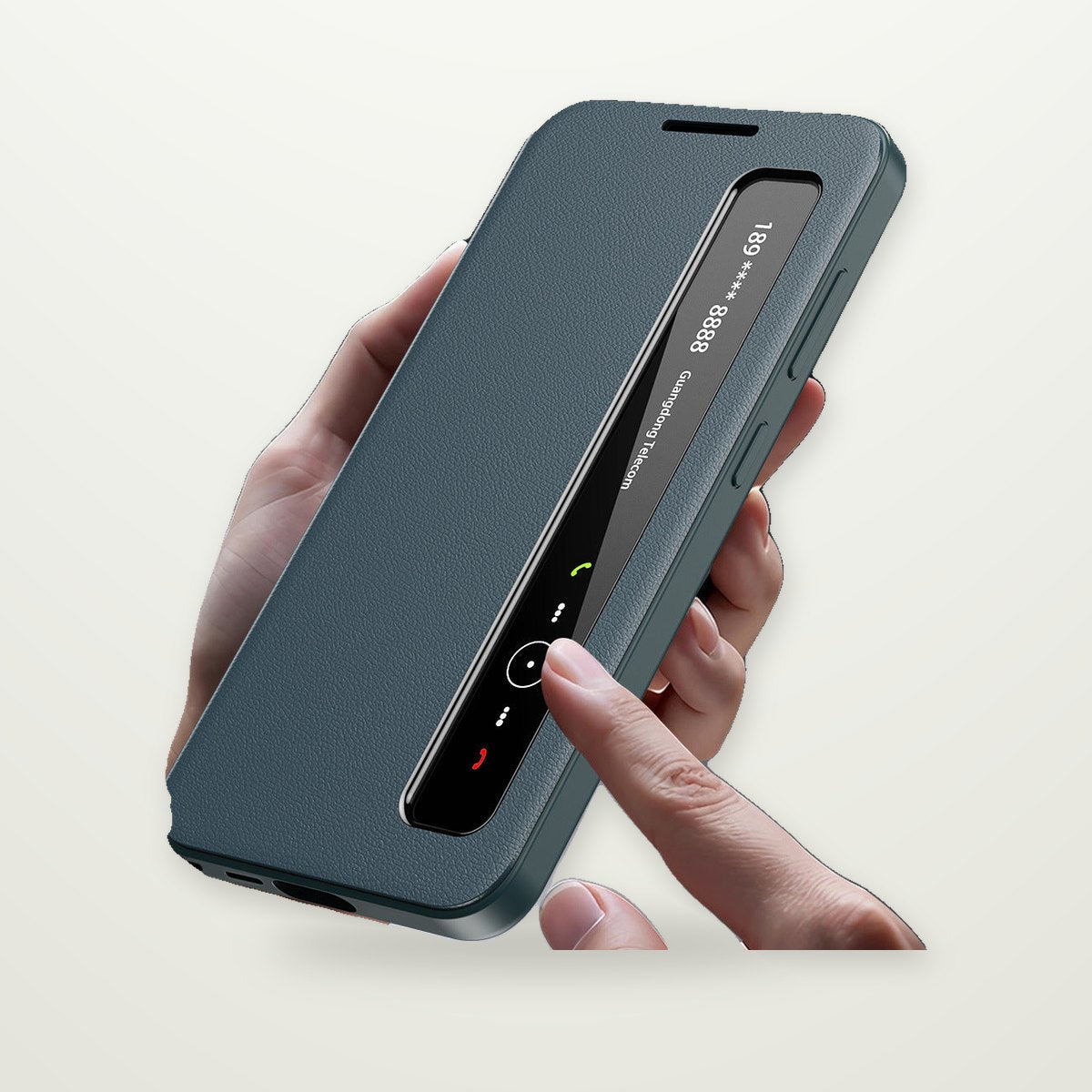 Smart-View Window Flip Case for Galaxy S22–S26 & A Series
