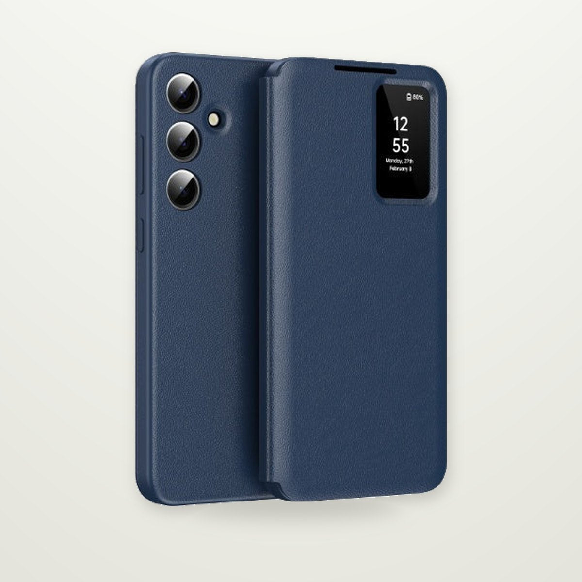 Leather-Look Card Case for Galaxy S25 Series