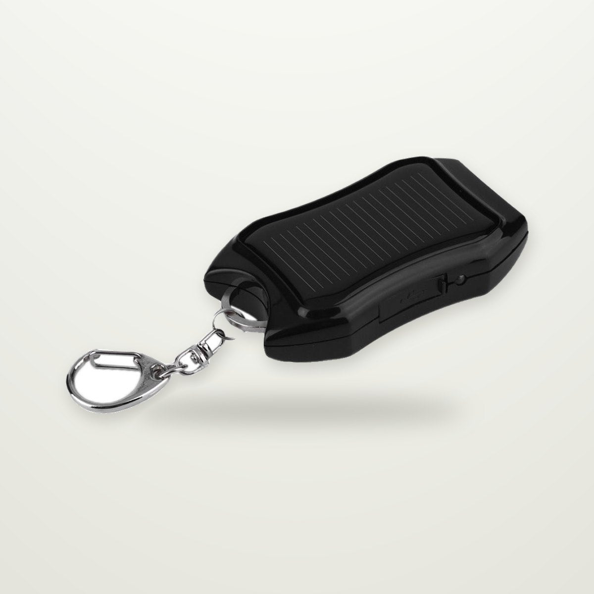 Solar Keychain Power Bank with LED Light