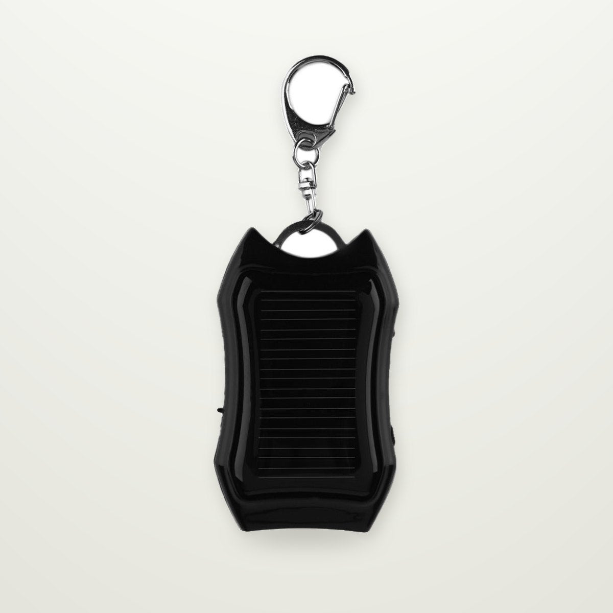 Solar Keychain Power Bank with LED Light