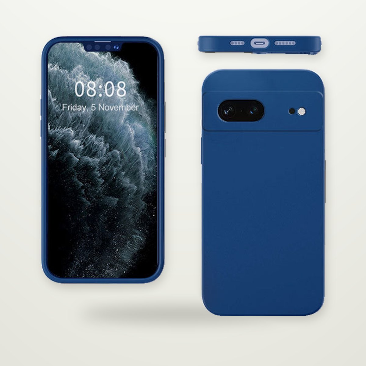 Straight-Edge Liquid Silicone Case for Pixel 9 & 10
