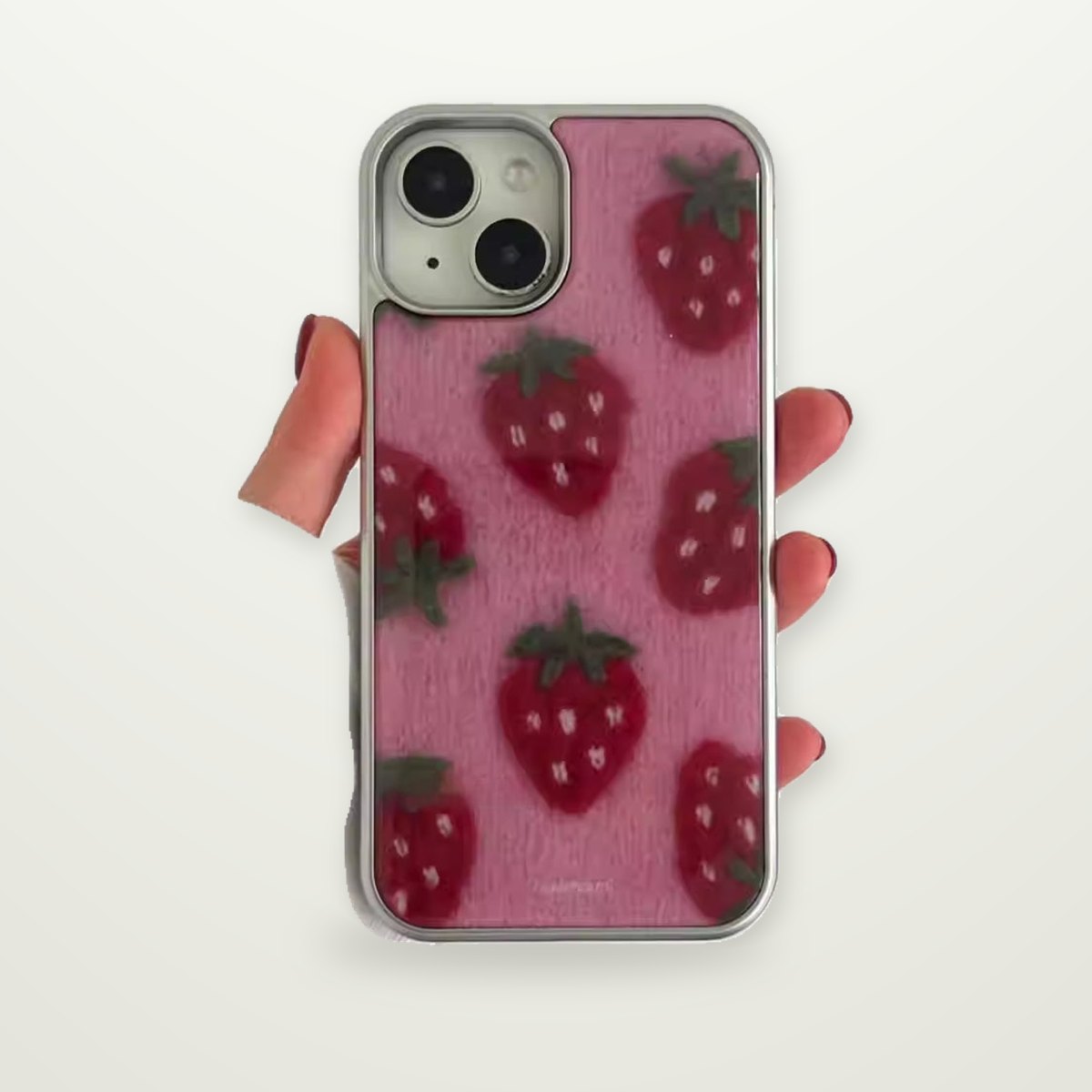 Strawberry Resin Case for iPhone 11–17