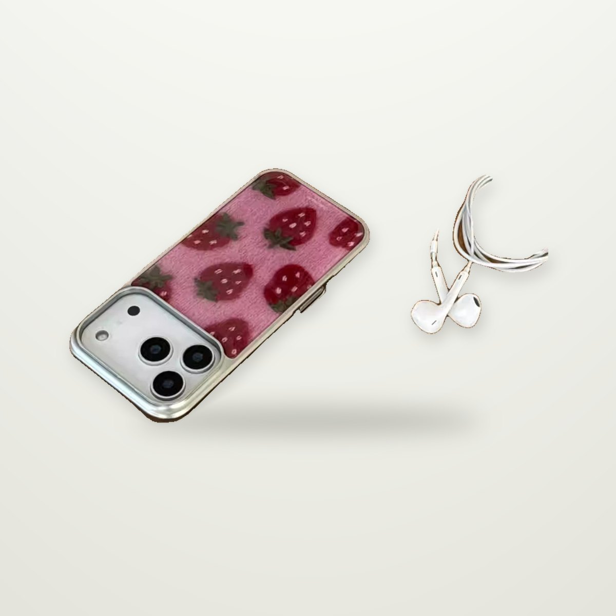Strawberry Resin Case for iPhone 11–17