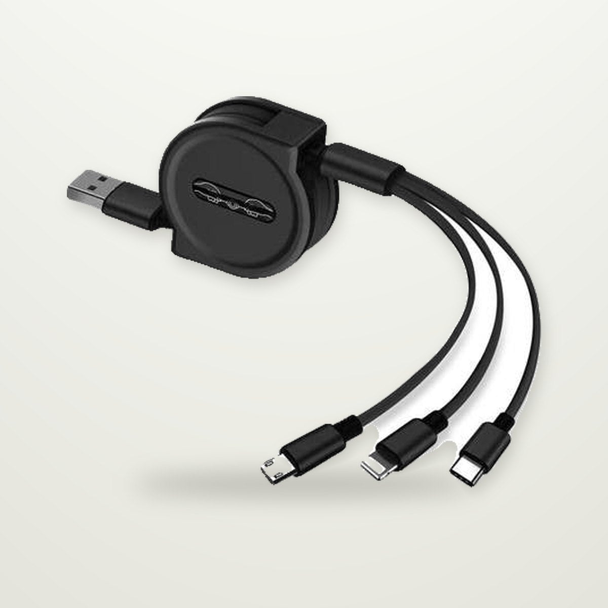 Retractable 3-in-1 Charging Cable