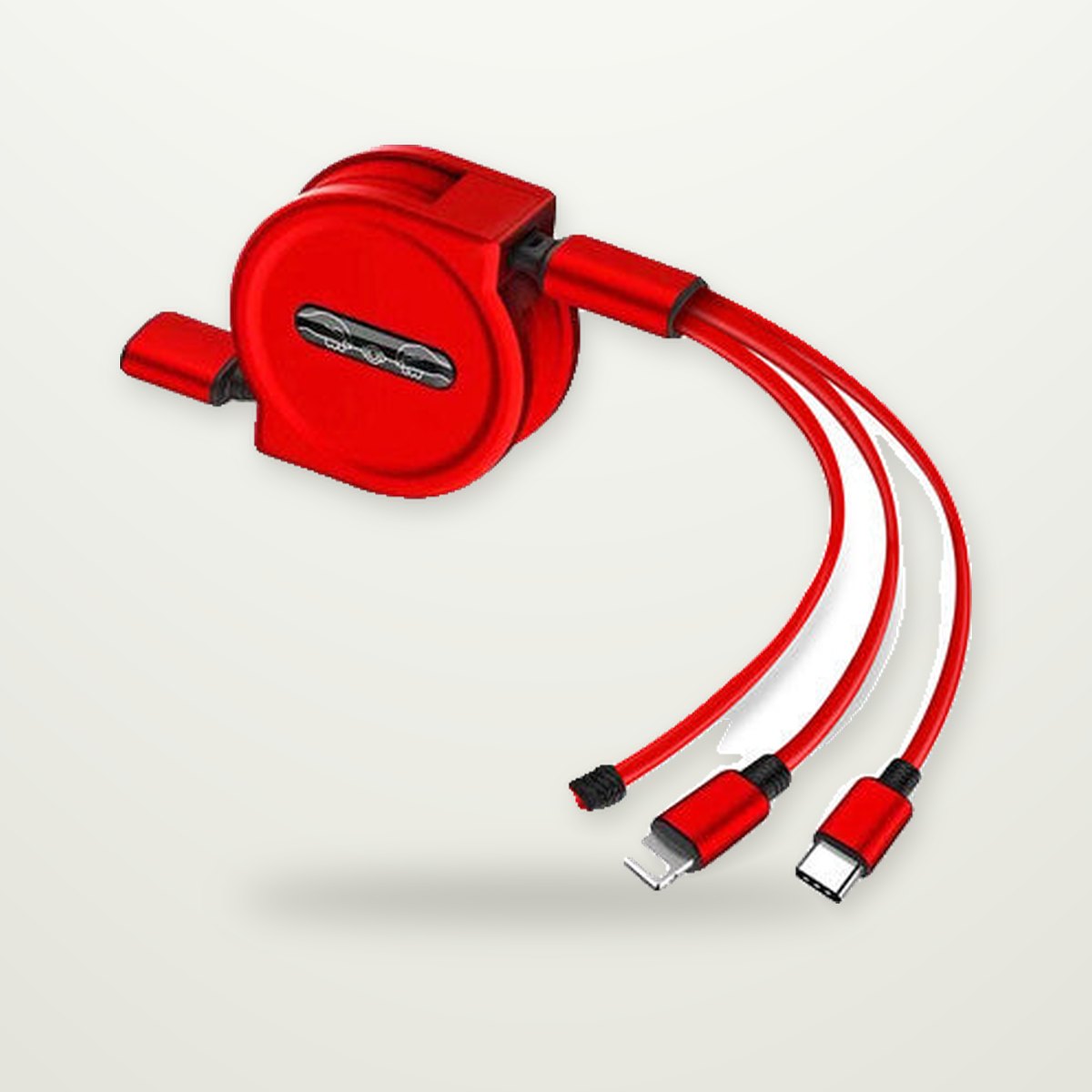 Retractable 3-in-1 Charging Cable
