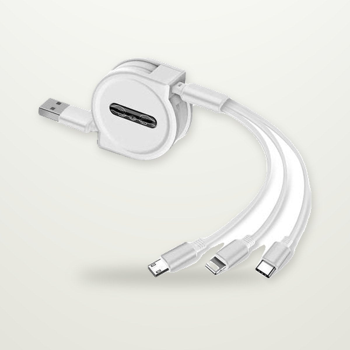 Retractable 3-in-1 Charging Cable