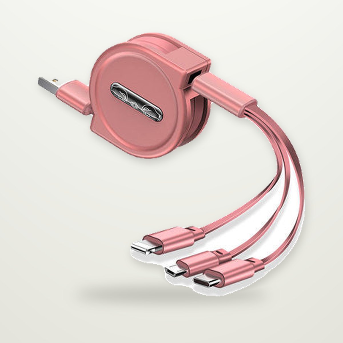 Retractable 3-in-1 Charging Cable