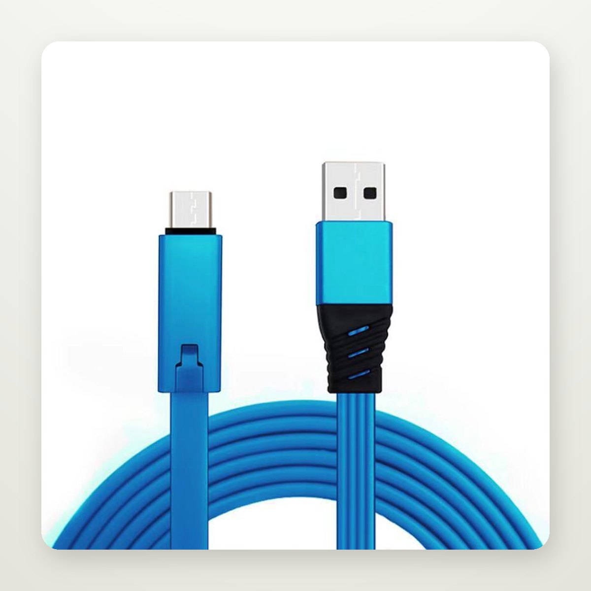 1.5 m Charging Cable, USB-C, Lightning or Micro-USB