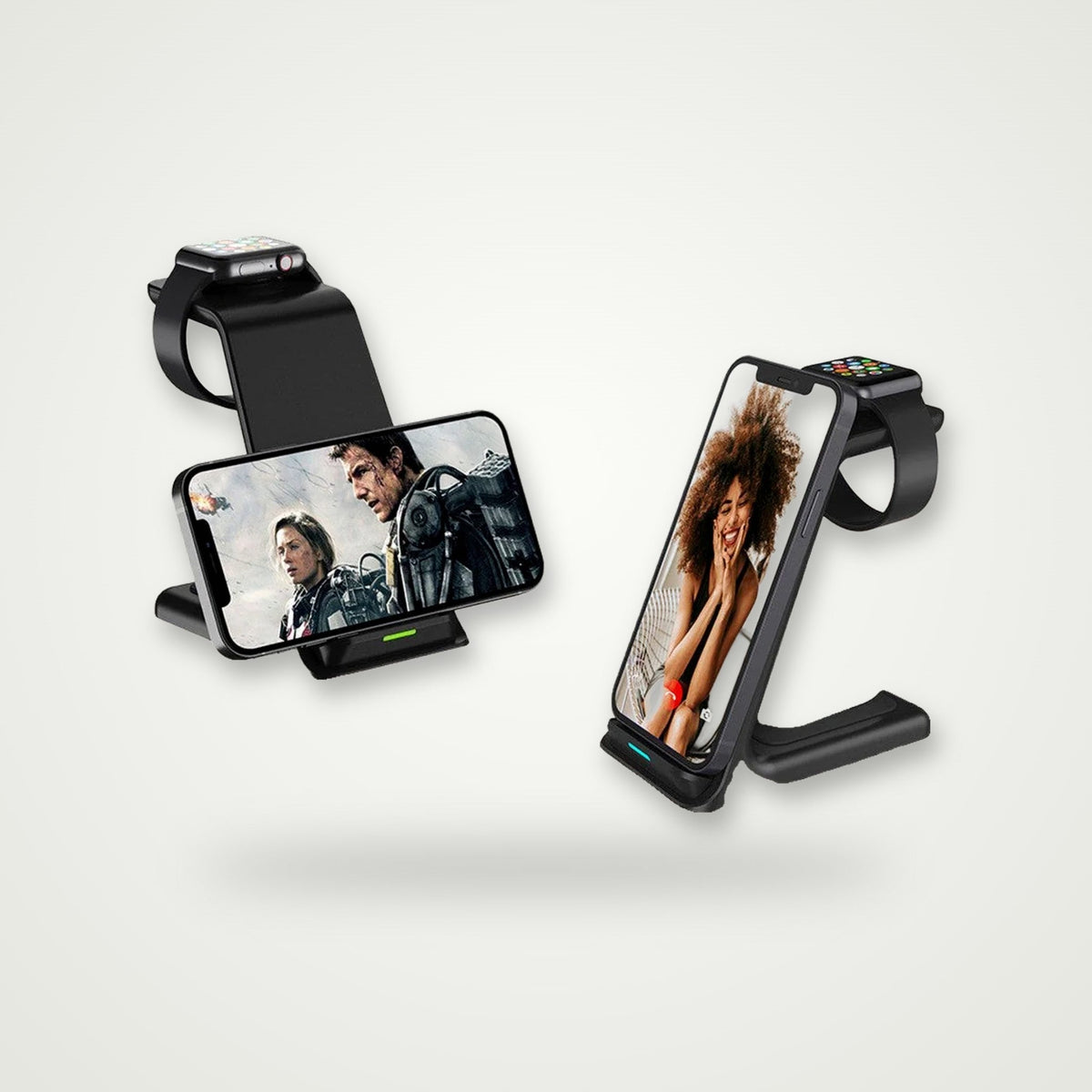 Vertical 3-in-1 15W Wireless Charging Stand