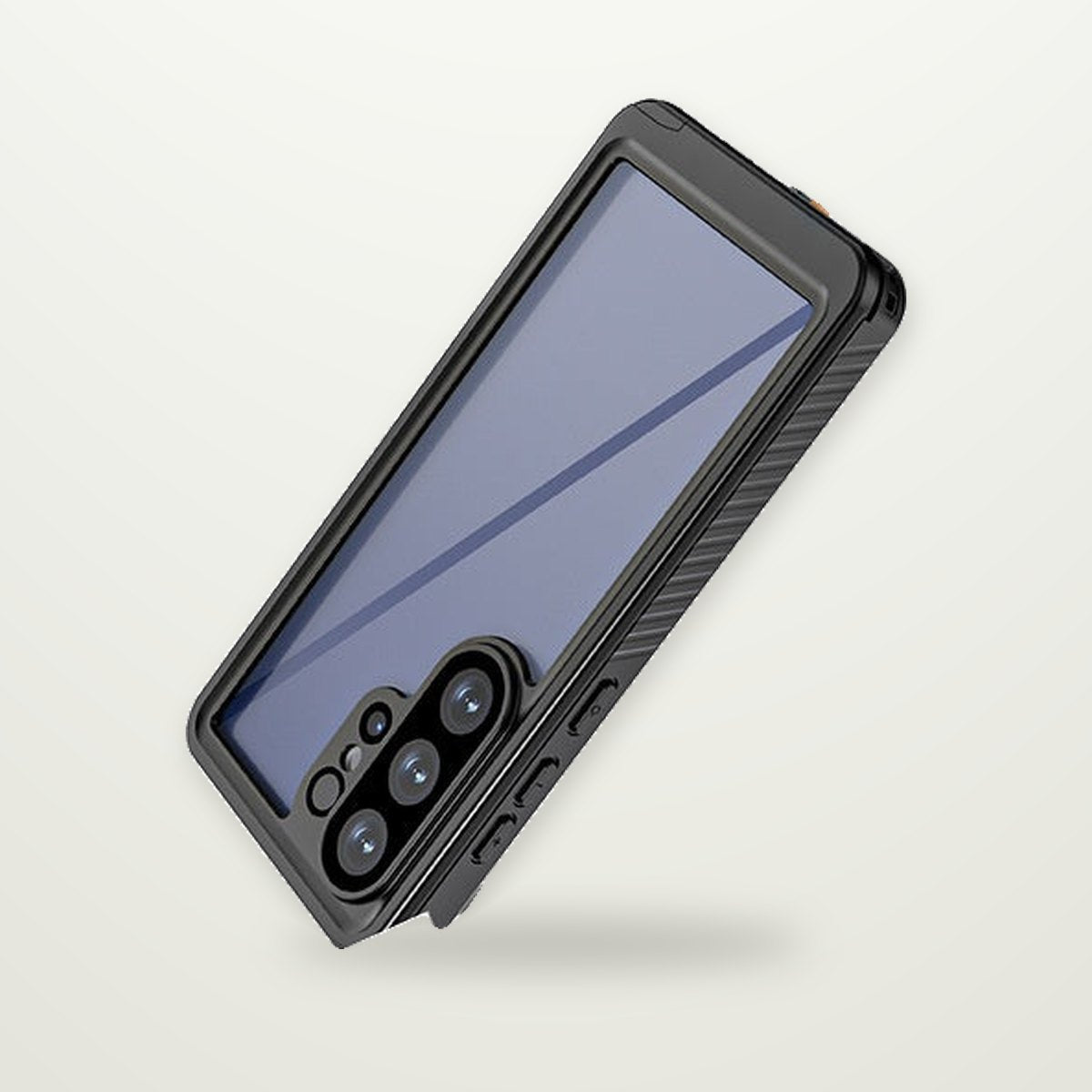 Transparent Black Rugged Case for Galaxy S20–S26