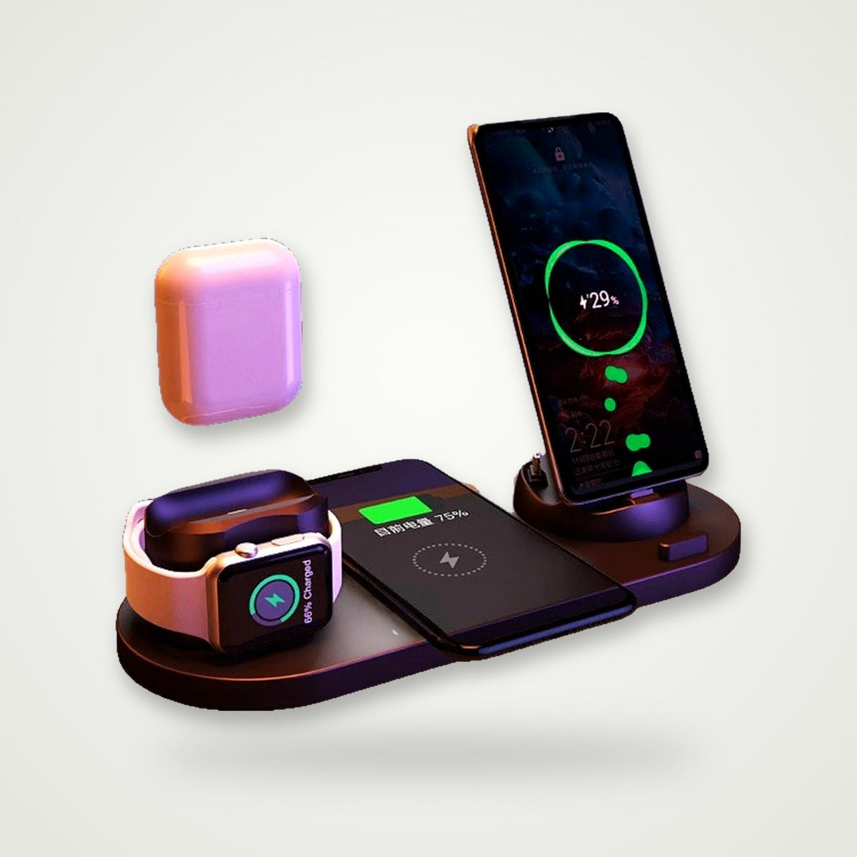 6-in-1 Wireless Charging Dock Station