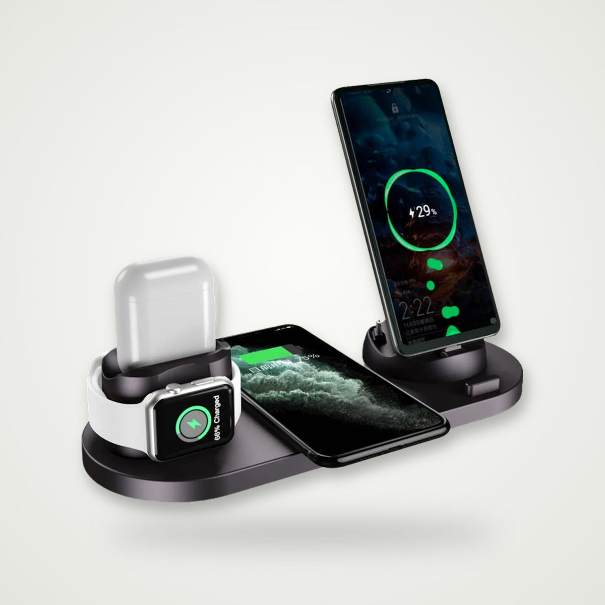 6-in-1 Wireless Charging Dock Station