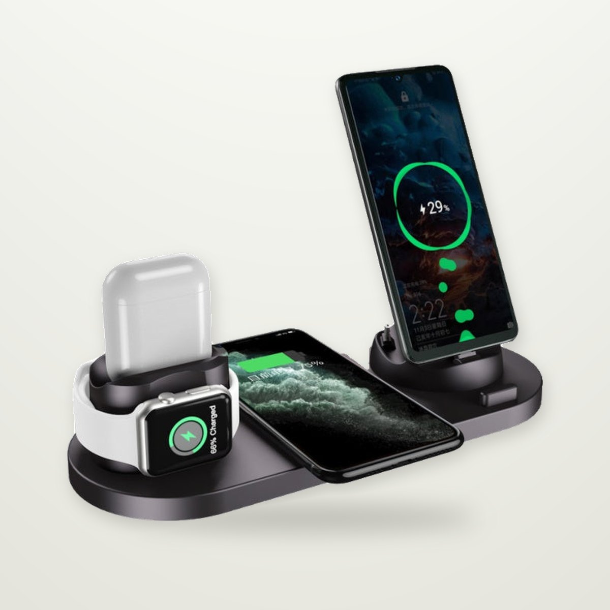6-in-1 Wireless Charging Dock Station