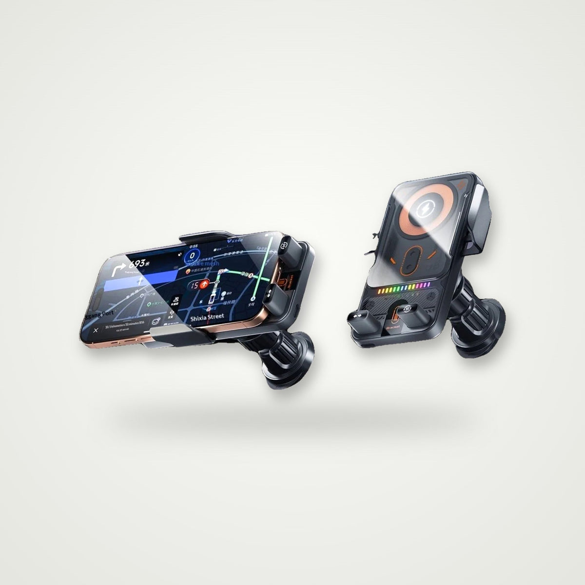 15W Auto-Clamp Wireless Charging Car Mount