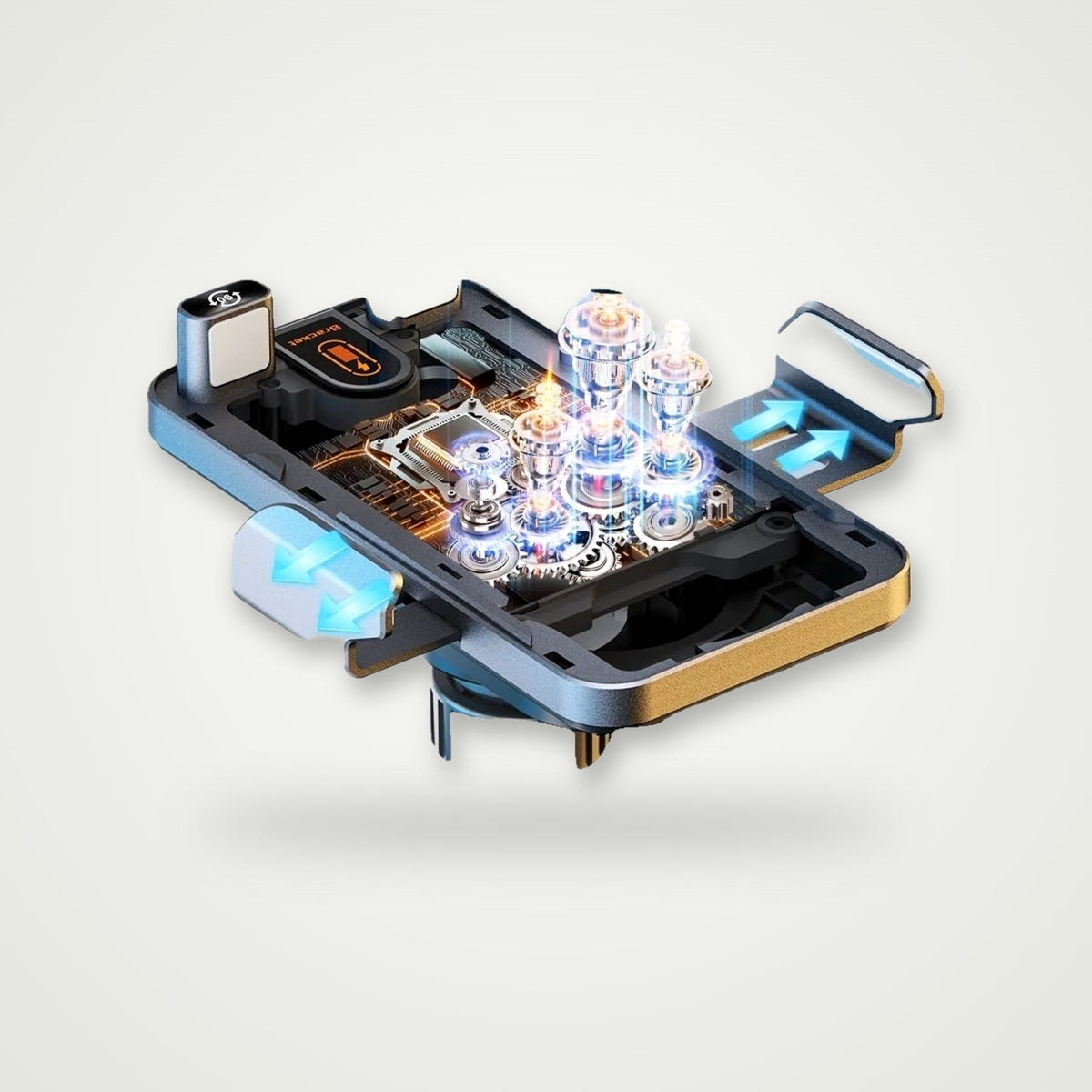 15W Auto-Clamp Wireless Charging Car Mount