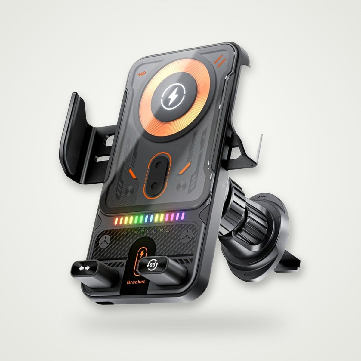 15W Auto-Clamp Wireless Charging Car Mount