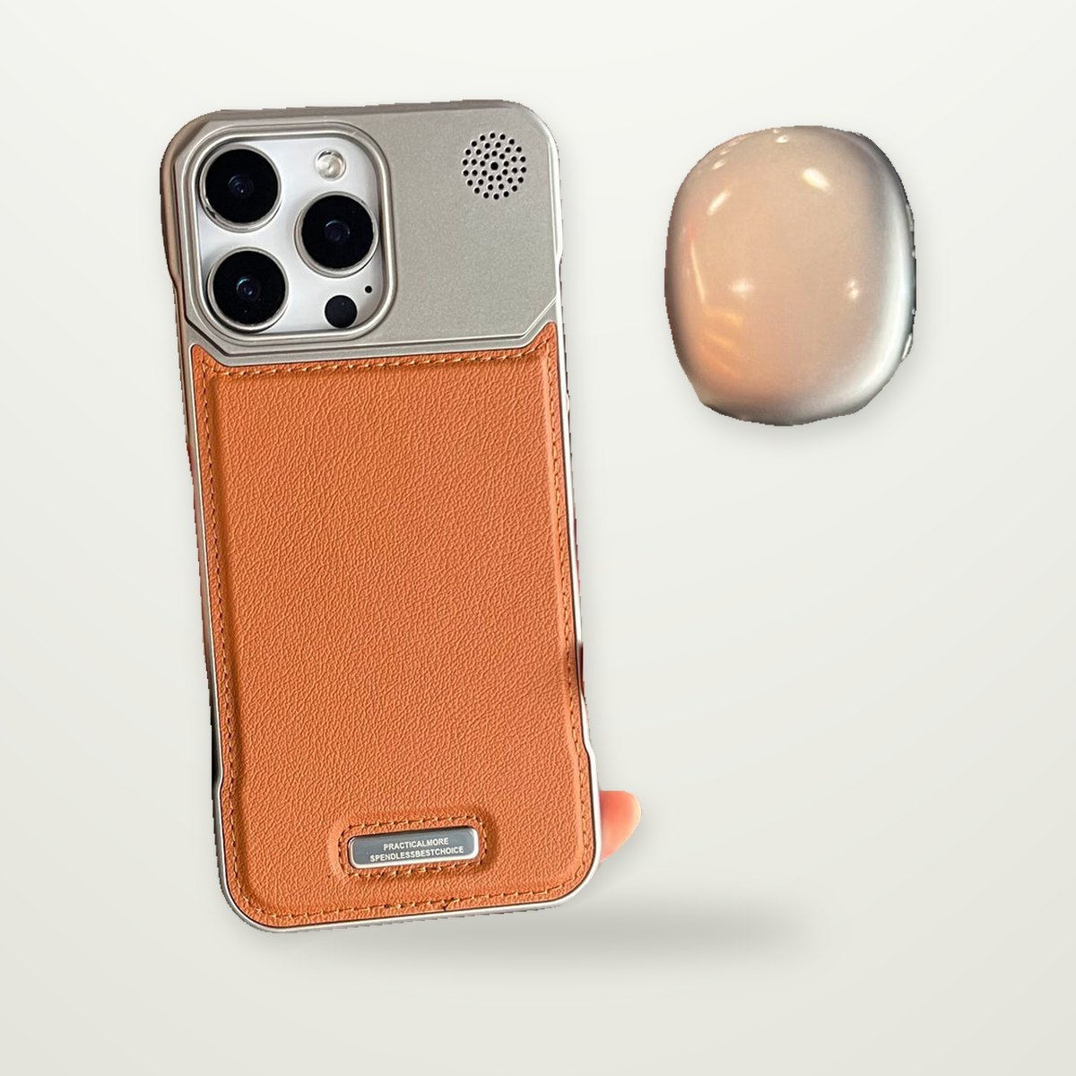 Frameless Leather MagSafe Case for iPhone 14–17 & Air