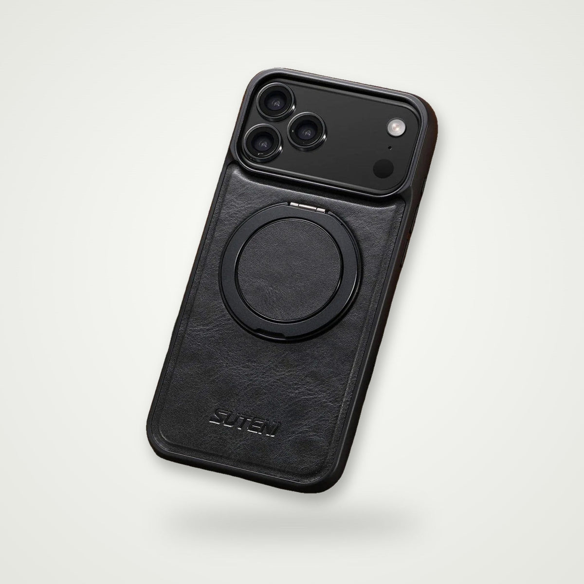 Leather Magnetic Charging Case for iPhone 13–17, Air & Galaxy S24–S25