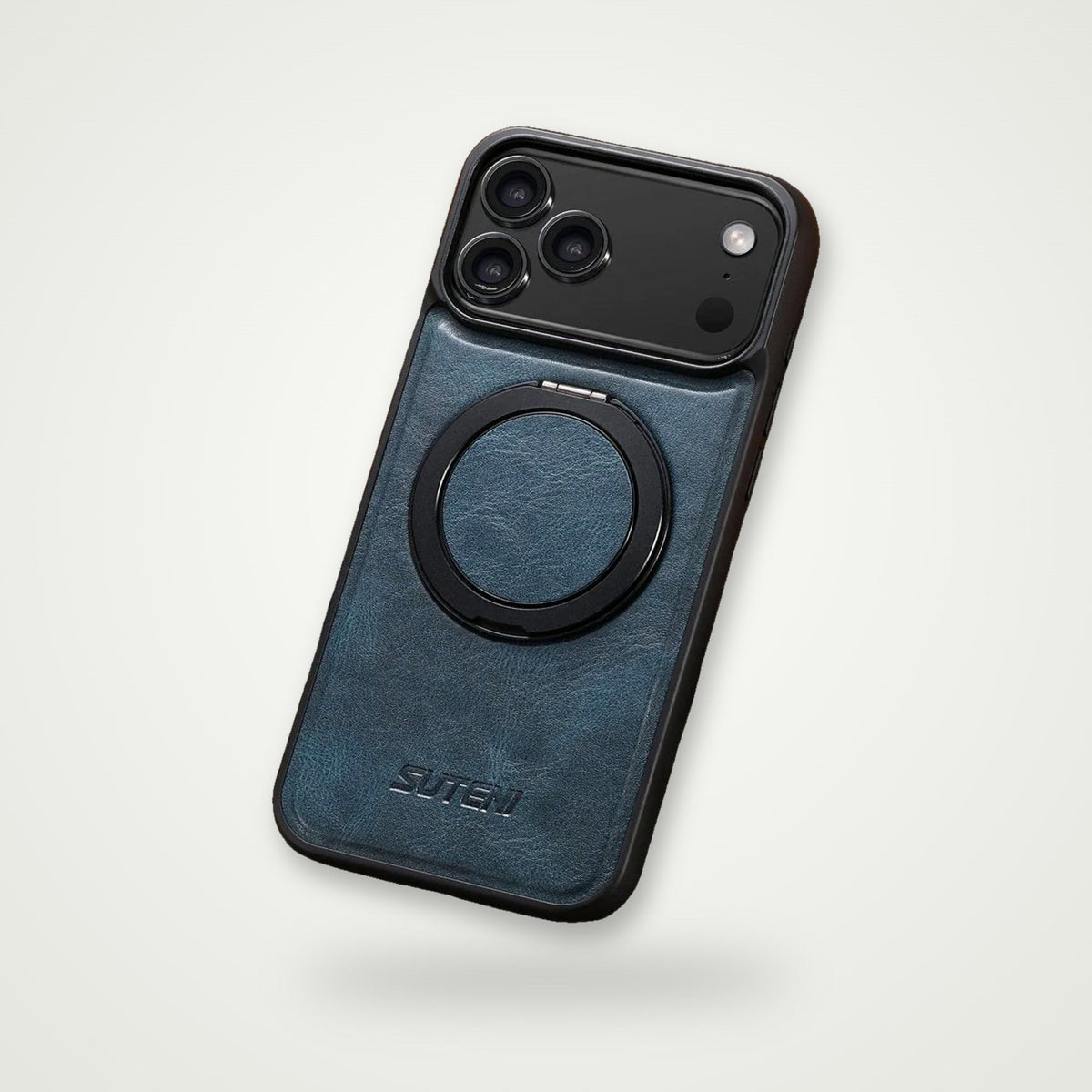 Leather Magnetic Charging Case for iPhone 13–17, Air & Galaxy S24–S25