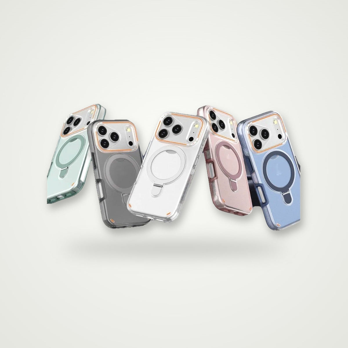 360° rotating ring stand matte case for iPhone 17 & Air