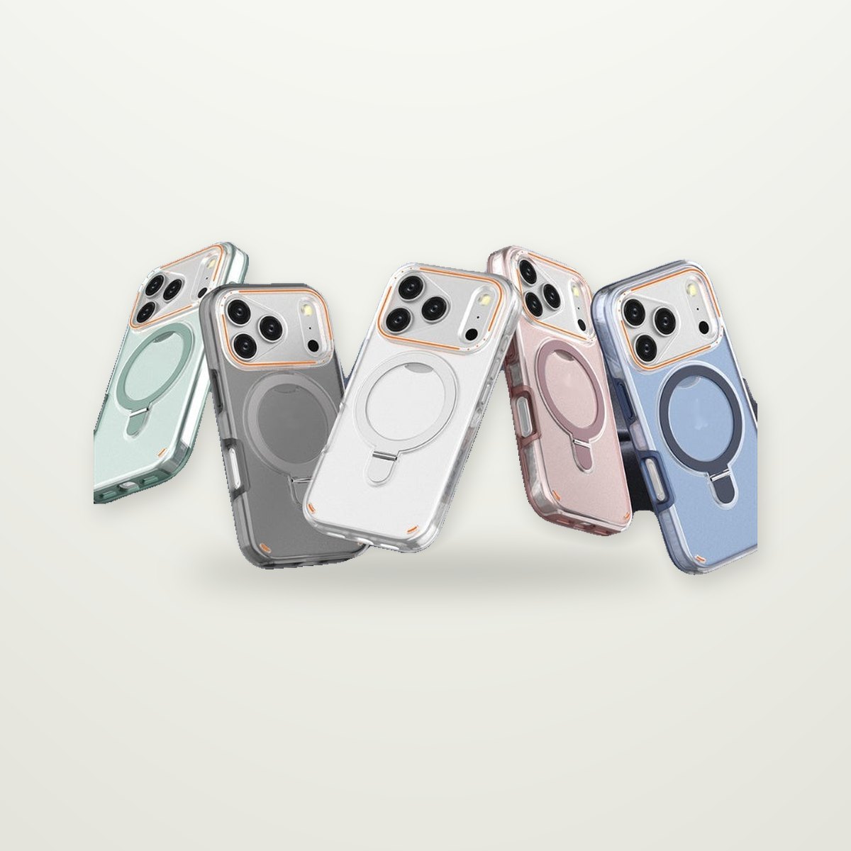 360° Rotating Ring Stand Matte Case for iPhone 17 & Air