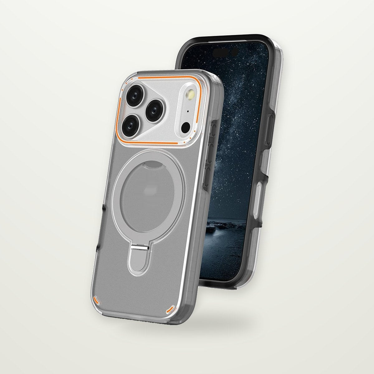 360° Rotating Ring Stand Matte Case for iPhone 17 & Air