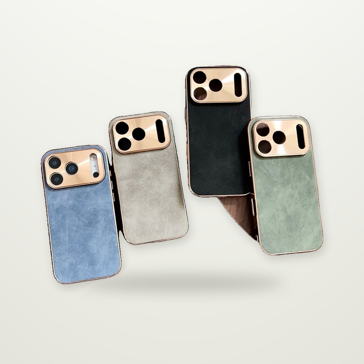 Electroplated Metal-Lens Case for iPhone 13–17 & Air