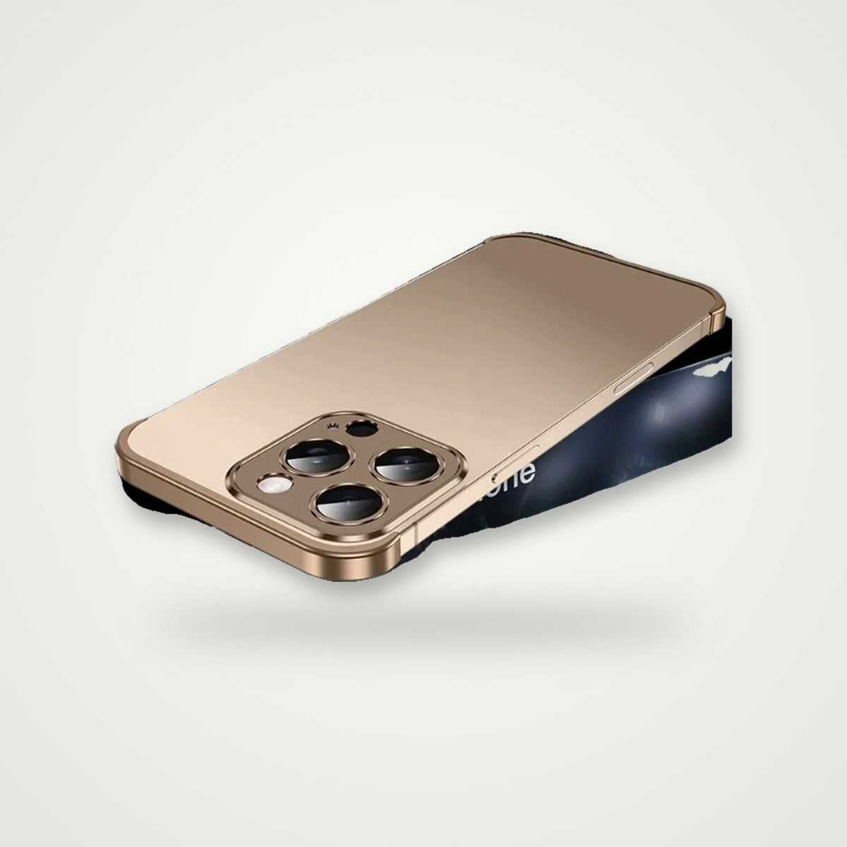 Frameless Metal Corner Bumper for iPhone 15–17 & Air