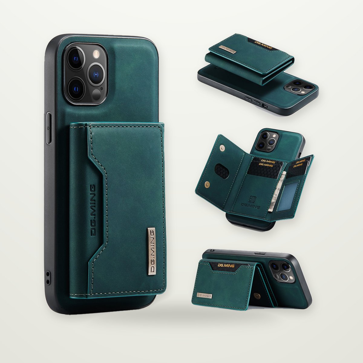 Magnetic Card Holder Case for iPhone 15–17