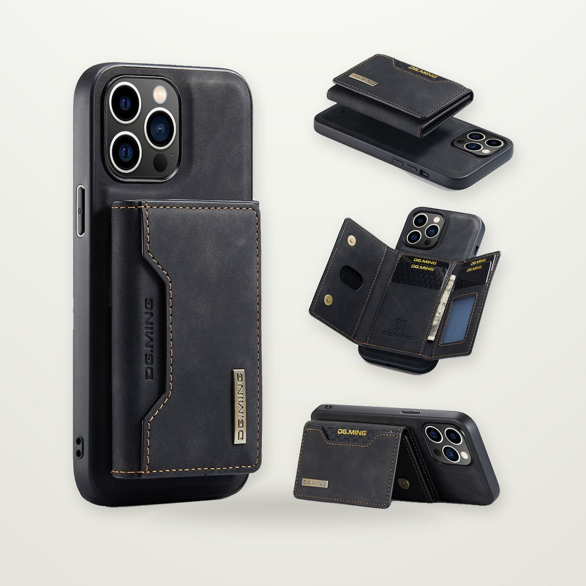 Magnetic Card Holder Case for iPhone 15–17
