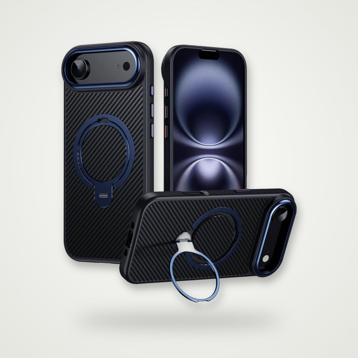 Aramid Fiber MagSafe Case for iPhone 15–18 & Air