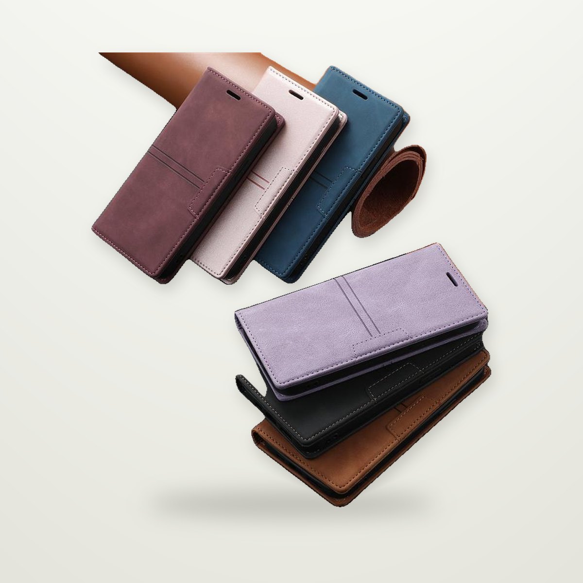 Magnetic Flip Case for iPhone 14–17 & Air