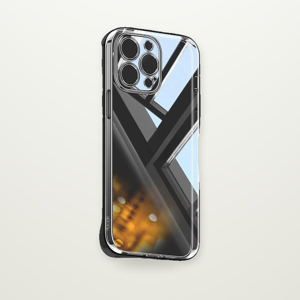 Clear Glass Back Case for iPhone 13–17 & Air