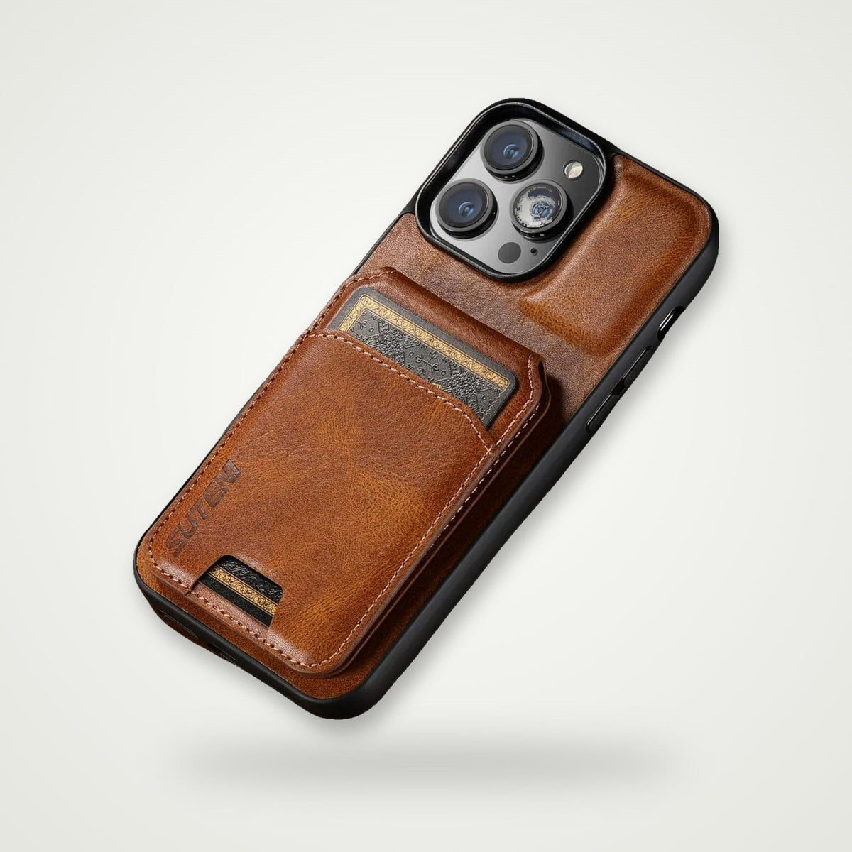 Leather Business Card Case for iPhone 13–18