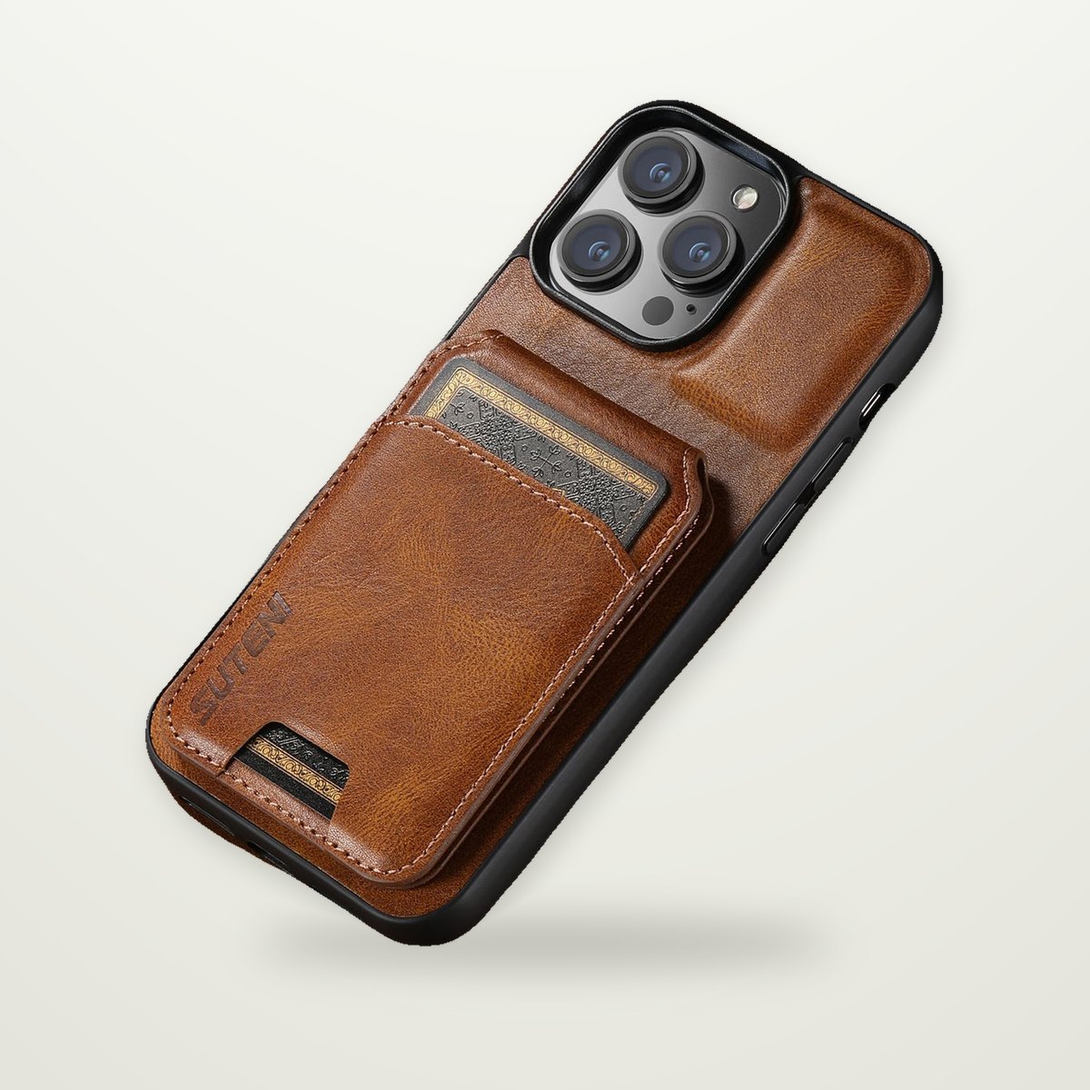 Leather Business Card Case for iPhone 13–18
