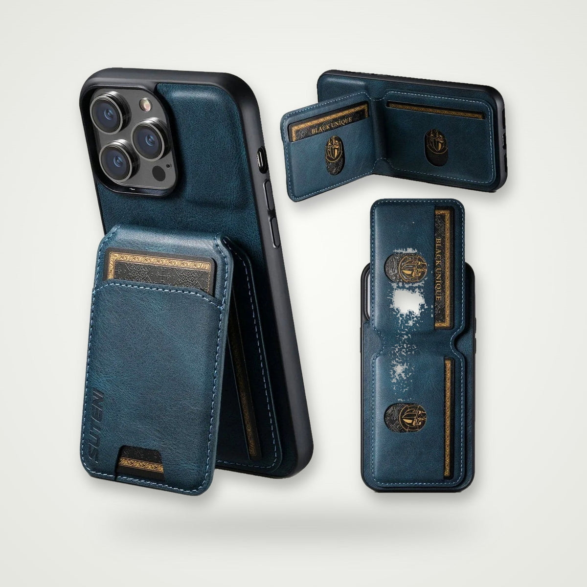 Leather Business Card Case for iPhone 13–18